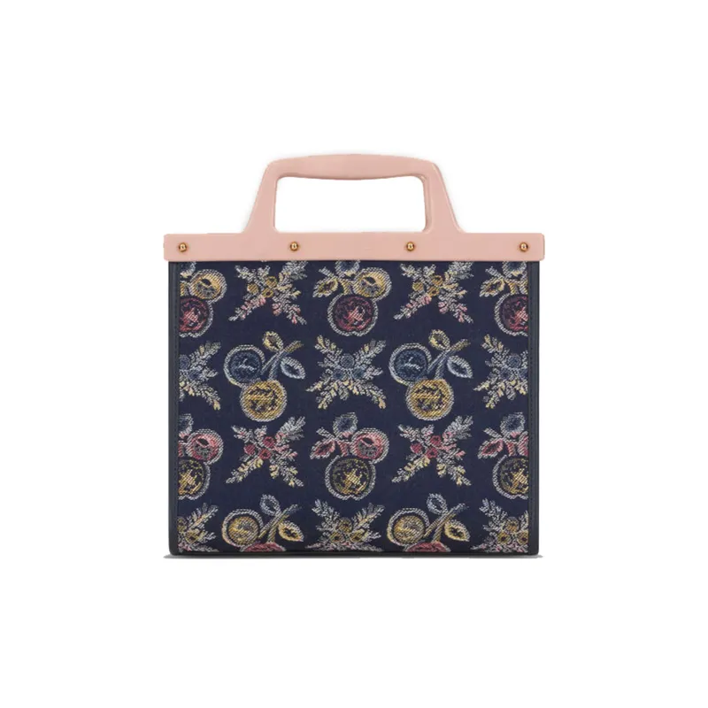 ETRO Logo Embroidered Floral Jacquard Tote Bag-2
