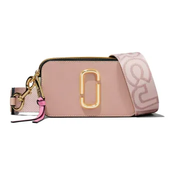MARC JACOBS Snapshot Leather Camera Bag Shoulder Bag Crossbody Bag Women's Rose Pink