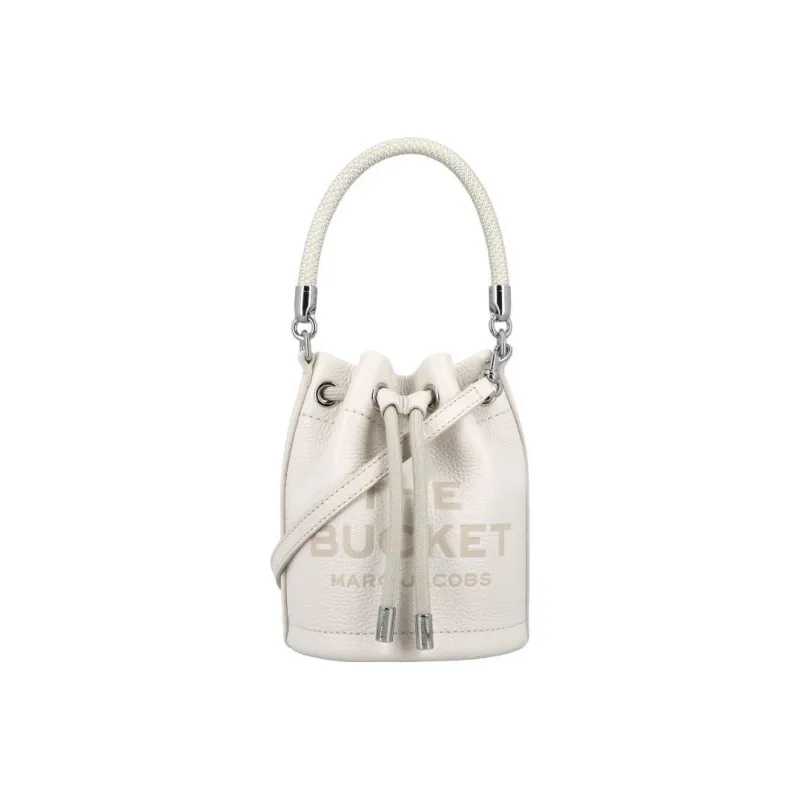 MARC JACOBS The Micro Bucket Handbag Cotton Silver-0