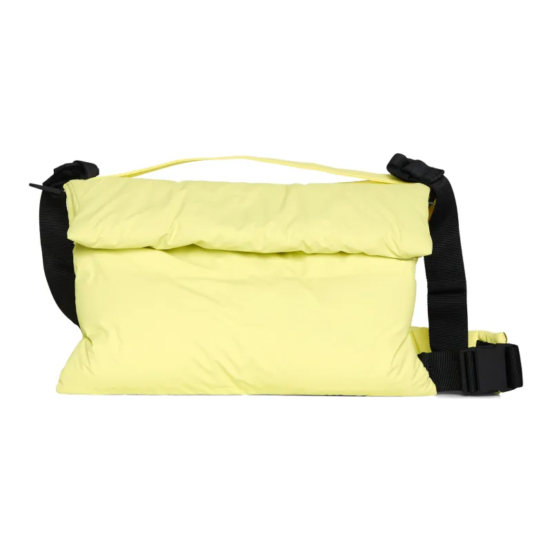 Rains Polyester Shoulder Bag, Crossbody Bag, Handbag Medium Size Unisex Blue/Yellow-2
