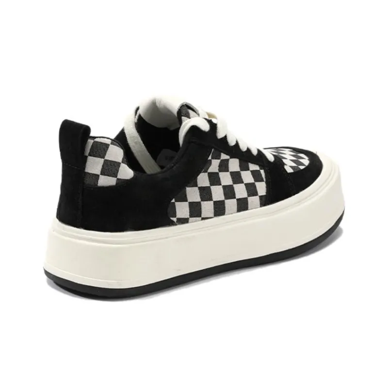 FLOSSIE Stylish Skateboarding Shoes Women's Black White-3