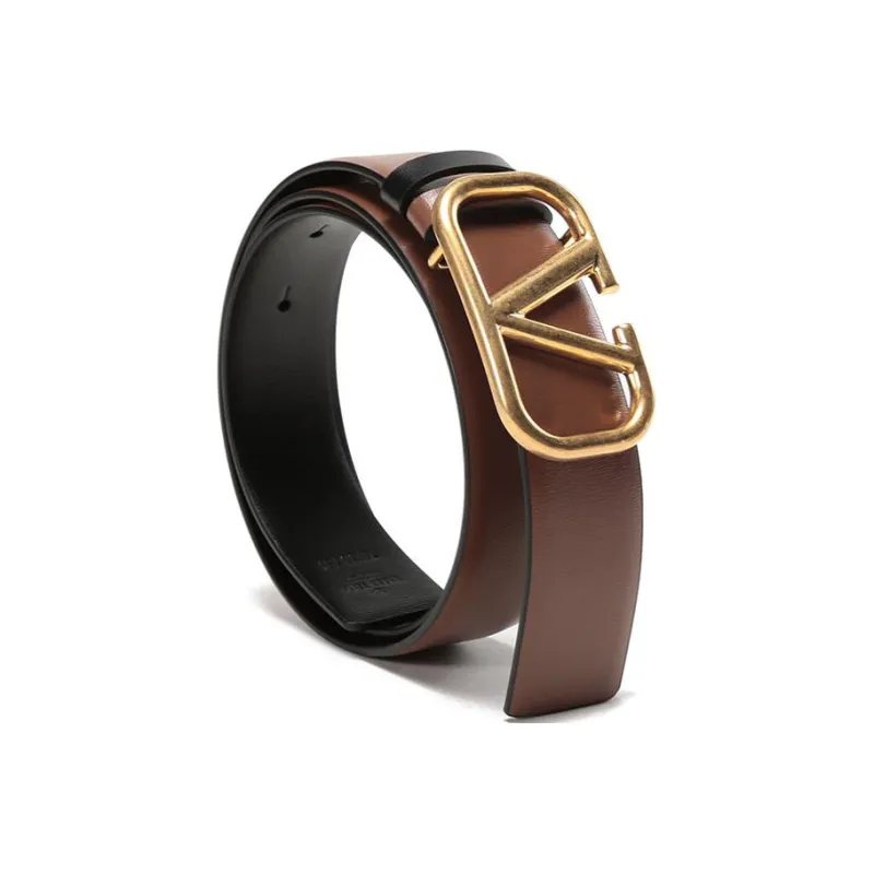 Valentino Leather Belts Women's Brown/Black-1