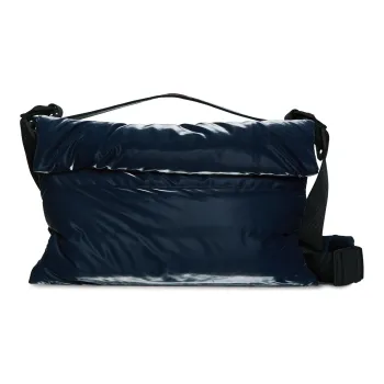 Rains Polyester Shoulder Bag, Crossbody Bag, Handbag Medium Size Unisex Blue/Yellow