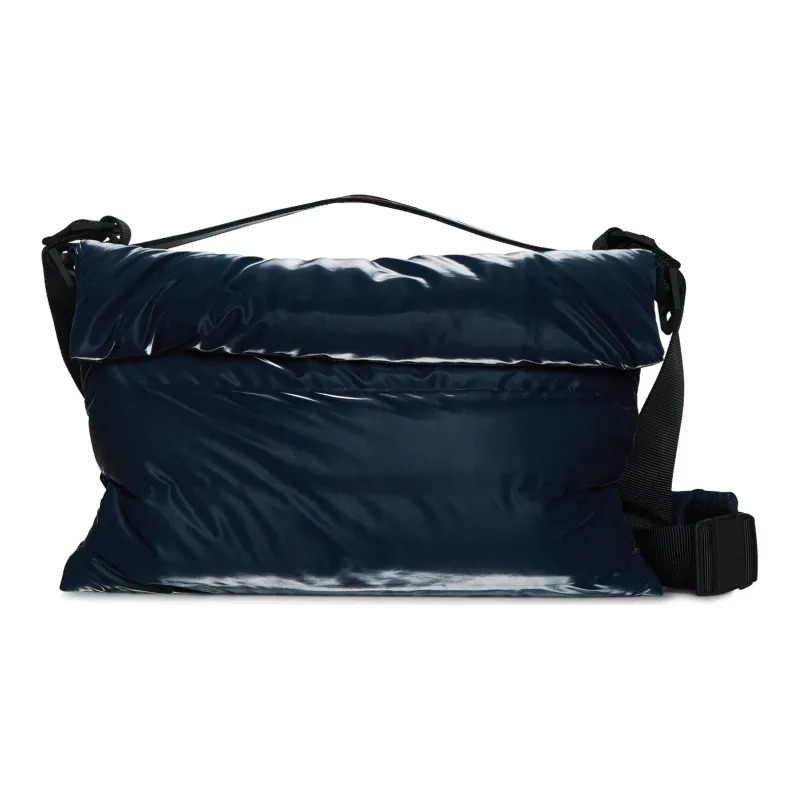 Rains Polyester Shoulder Bag, Crossbody Bag, Handbag Medium Size Unisex Blue/Yellow-0