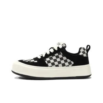 FLOSSIE Stylish Skateboarding Shoes Women's Black White