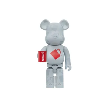 BE@RBRICK x QUECHAOKAFEI 1000% Red Coffee Cup Trendy Figures 70cm