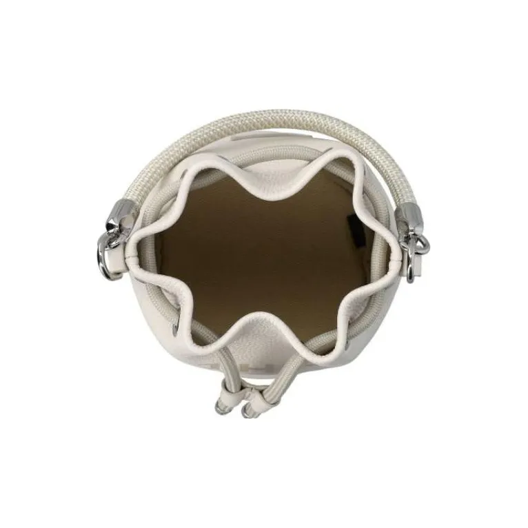 MARC JACOBS The Micro Bucket Handbag Cotton Silver-4