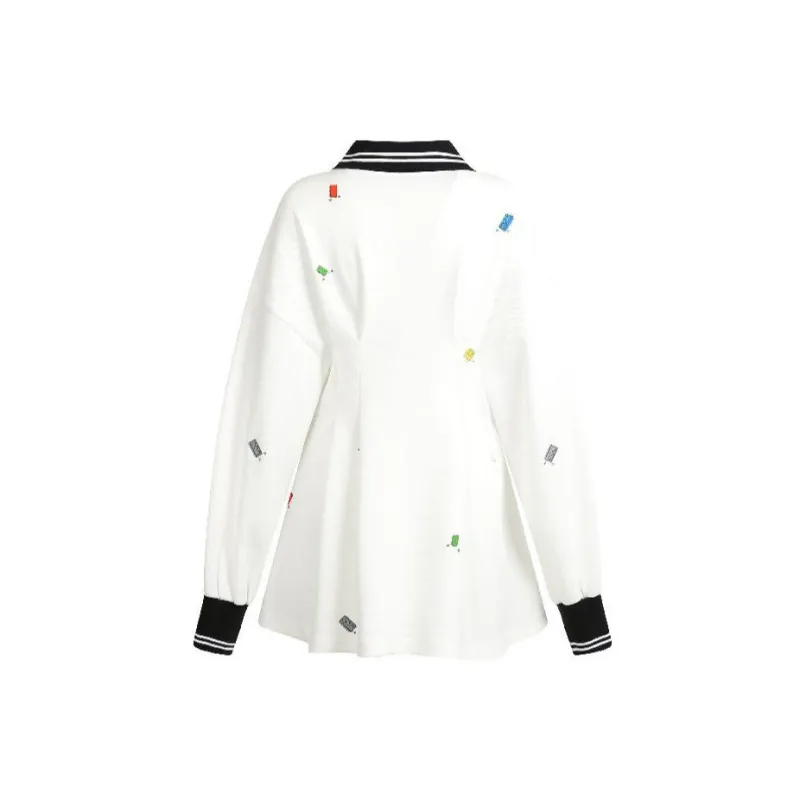 Valeria Obbaco Long Sleeved Dresses Women's White-1