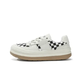 FLOSSIE Stylish Skateboarding Shoes Women's Black Beige