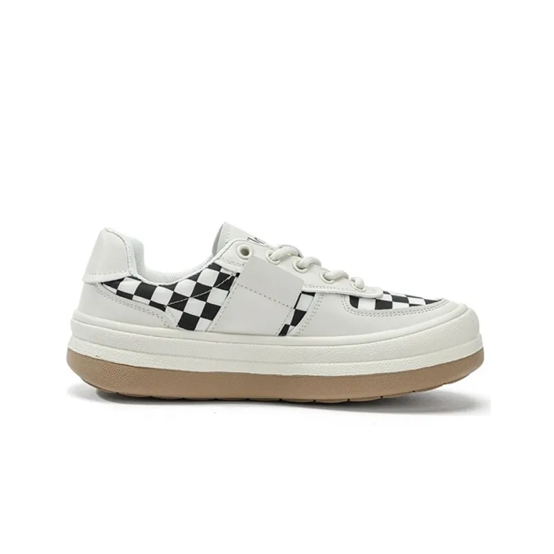 FLOSSIE Stylish Skateboarding Shoes Women's Black Beige-1