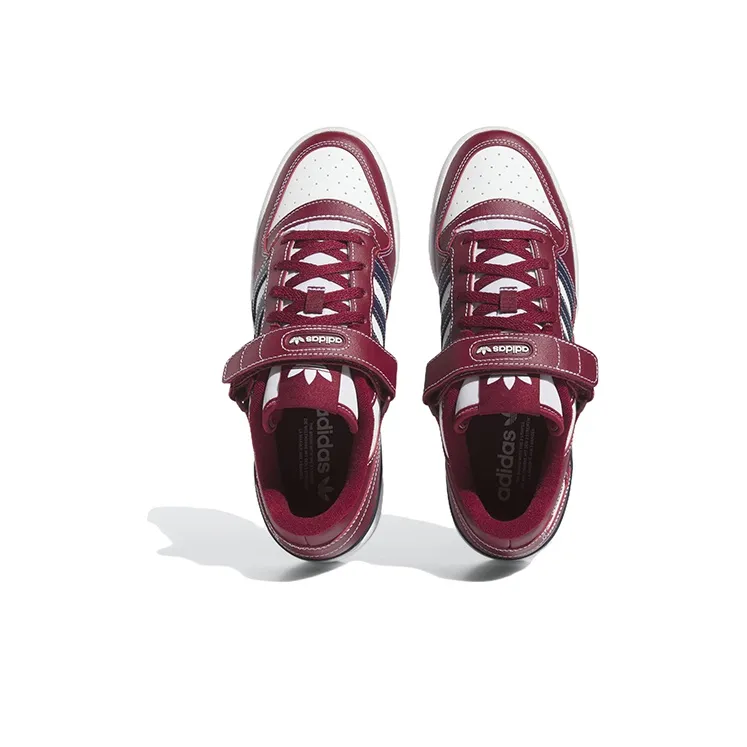 Adidas Forum Low Team Collegiate Burgundy Cloud White Collegiate Navy-4