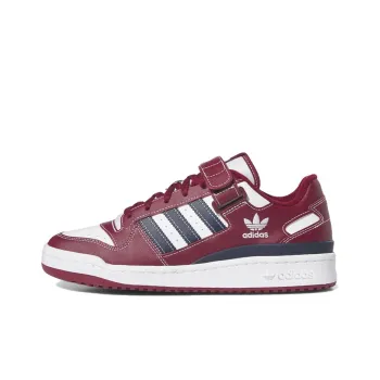 Adidas Originals Forum Low Team Collegiate Burgundy Cloud White Collegiate Navy