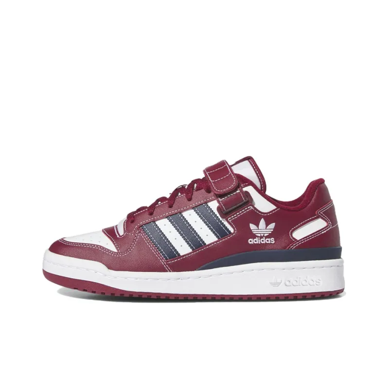 Adidas Forum Low Team Collegiate Burgundy Cloud White Collegiate Navy-0
