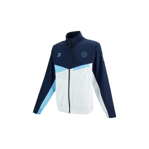 PUMA Jackets Men Tweed Blue