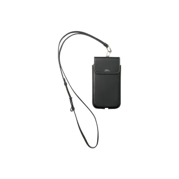 A.P.C Vegetable Tanned Leather Phone Case And Cell Phone Pouch Men's Black
