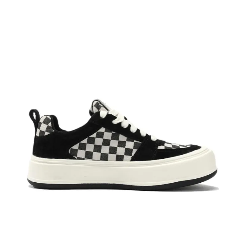 FLOSSIE Stylish Skateboarding Shoes Women's Black White-1