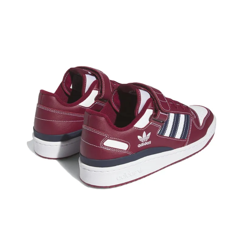 Adidas Forum Low Team Collegiate Burgundy Cloud White Collegiate Navy-3