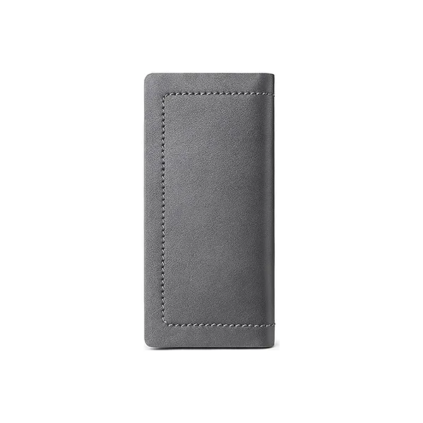 Jeep Cow Leather Card Holder Wallet Regular Men's Gray-2