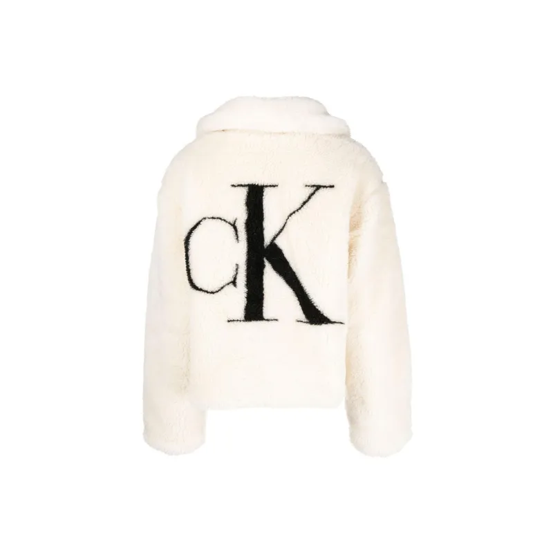 CALVIN KLEIN Jackets Coats Women's Ecru-1