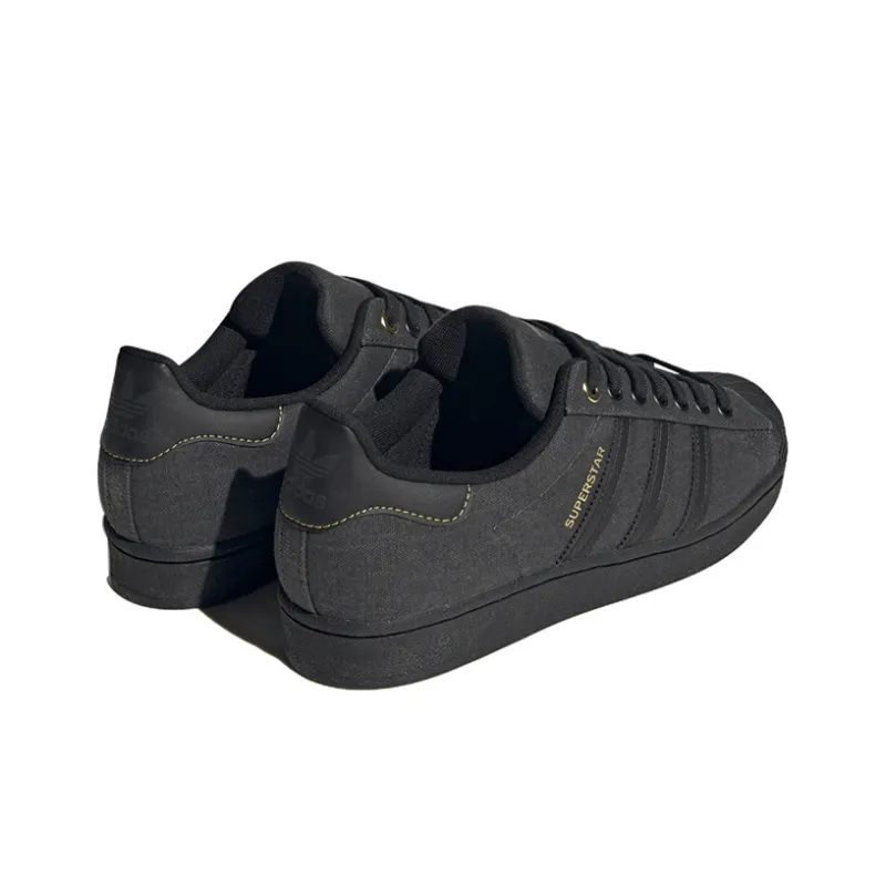 Adidas Superstar Carbon Core Black Gold Metallic-3