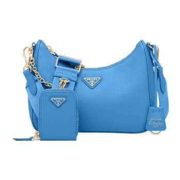 PRADA Re Edition Saffiano Leather 3 in 1 Crossbody Bag, Shoulder Bag Women's Blue