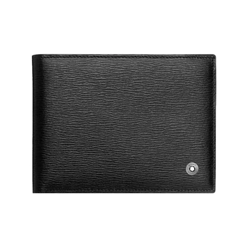 MONTBLANC Cow Leather Wallet Regular Men's Black-0