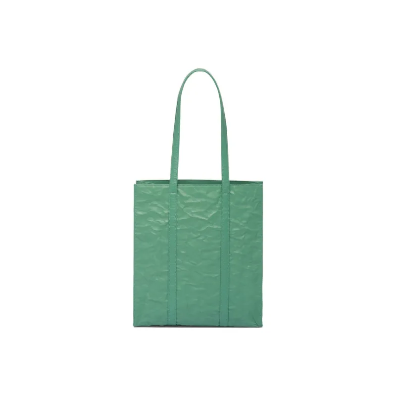 PRADA Soft Sheep Leather Tote Bag Shopping Bag Handbag Small Size Women's Green-2