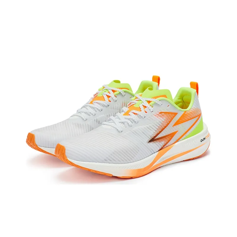 361° CQT Low Top Running Shoes Men's White Orange-2
