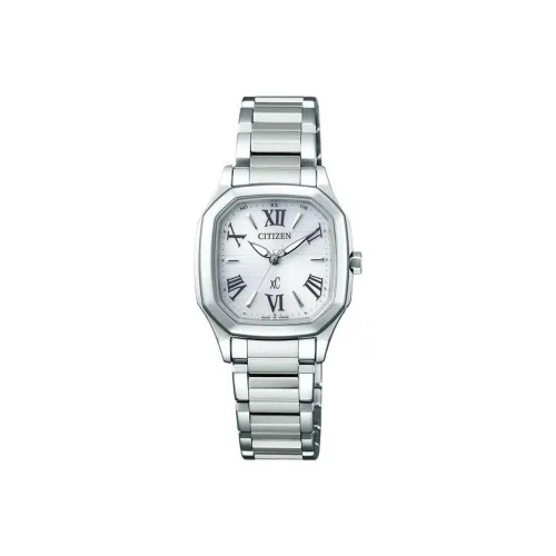 CITIZEN C Photokinetic Movement Stainless Steel Watch Case Watch Women's Watch Silver White ES5050-57A