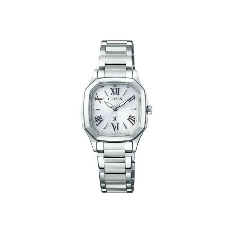 CITIZEN C Photokinetic Movement Stainless Steel Watch Case Watch Women's Watch Silver White ES5050-57A-0