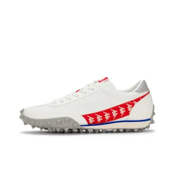 Kappa Anti Slip Wear Resistant Low Top Running Shoes Unisex Optical White