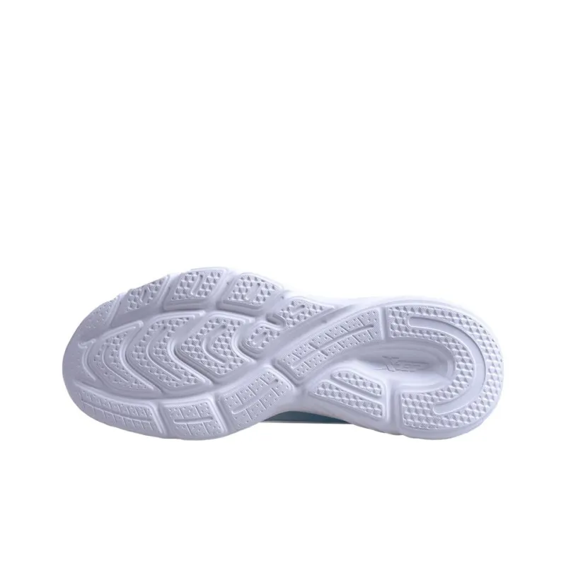 XTEP Cushioned Slip Resistant Low Top Running Shoes Men's White Blue Purple-4