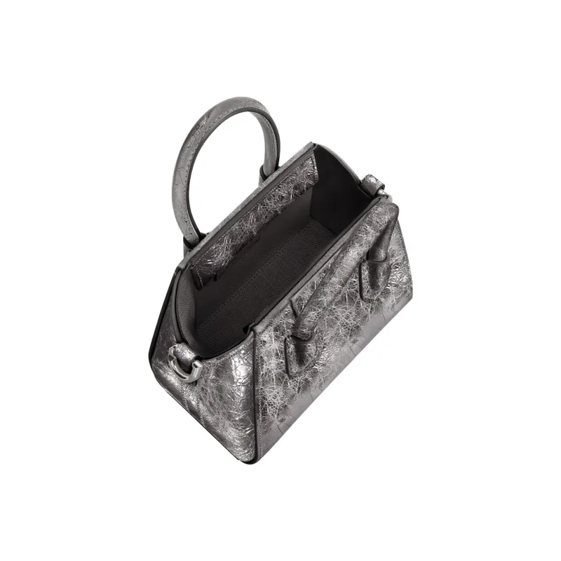 GIVENCHY Antigona Lambskin Shoulder Bag Crossbody Bag Handbag Extra Mini Women's Silver Gray-2