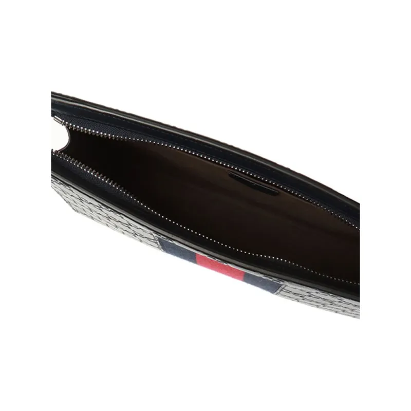 GUCCI Leather Wallet, Briefcase, Clutch Men's Blue-3
