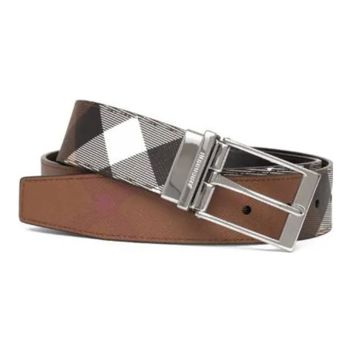 Burberry Plastic Leather Belts Men's Width  3.5cm-0
