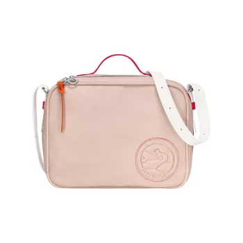 LONGCHAMP Le Pliage Xtra Cow Leather Patchwork Handbag Shoulder Bag Crossbody Bag Medium Size Women's Light Pink
