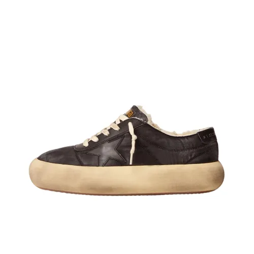 Golden Goose Space-Star Skateboard Shoes Men Low-Top Black