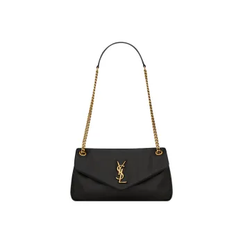 SAINT LAURENT Sheepskin Envelope Bag, Portable Crossbody Bag, Shoulder Bag Women's Black