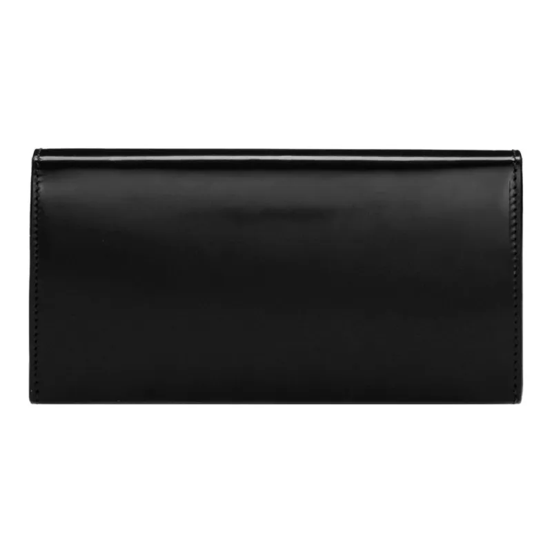 FERRAGAMO Shiny Cow Leather Eveningwear Bag, One Shoulder Crossbody Clutch Mini Men's Black-2