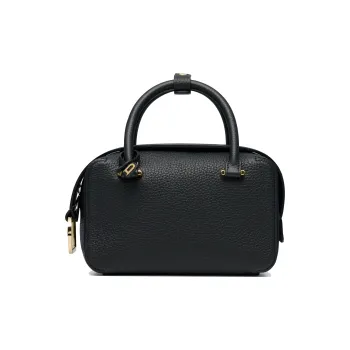 Delvau Cool Bo Taurillon Soft Grain Soft Calfskin Shoulder Bag, Crossbody Bag, Handbag Mini Women's Black