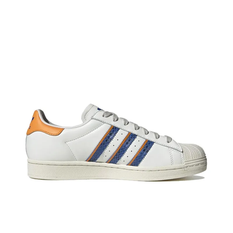 Adidas Superstar 'White Orange Rush Snakeskin'-1