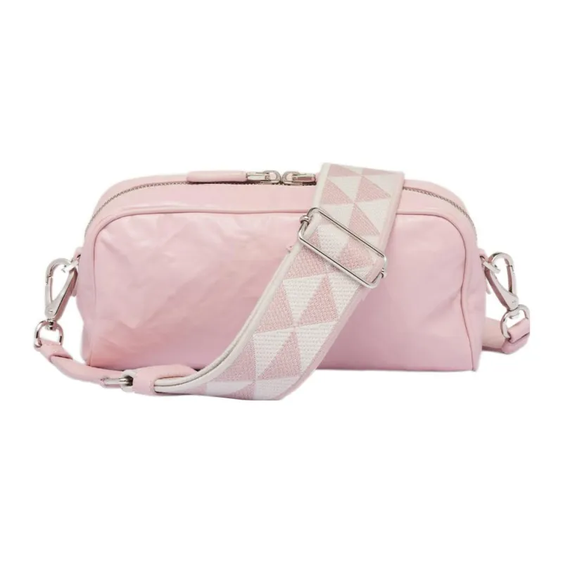 PRADA Soft Sheep Leather Crossbody Bag Shoulder Bag Women's Snow Pink-2