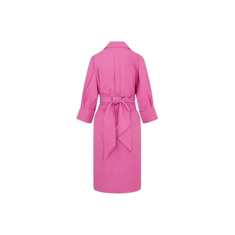 'S MAX MARA SS23 Long Sleeved Dress Women's Rose Red-1