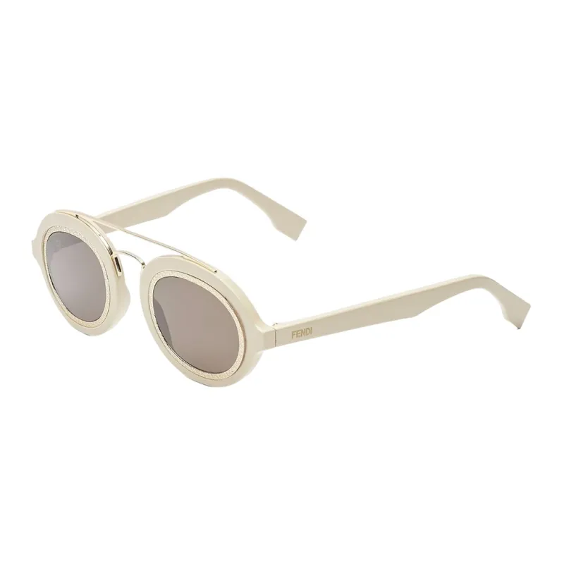 FENDI Plate Frame Aviator Sunglasses Men's-0