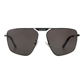 Balenciaga Alloy Irregular Shape Sunglasses Men's Black