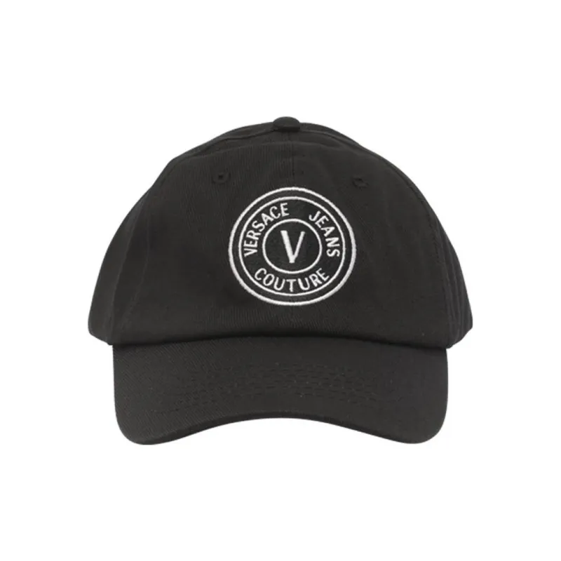 VERSACE JEANS COUTURE Logo embroidered Cotton Baseball Cap-0