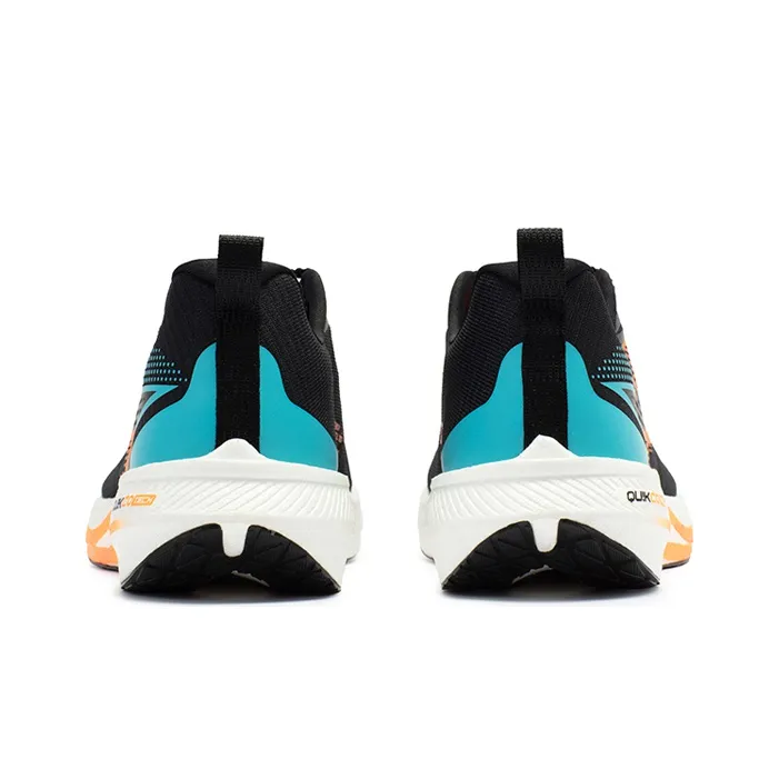 361° CQT Cushioning Anti Slip And Wear Resistant Low Top Running Shoes Men's Black Orange-3