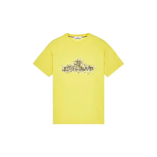 STONE ISLAND SS23 T-Shirts Men Bright Yellow