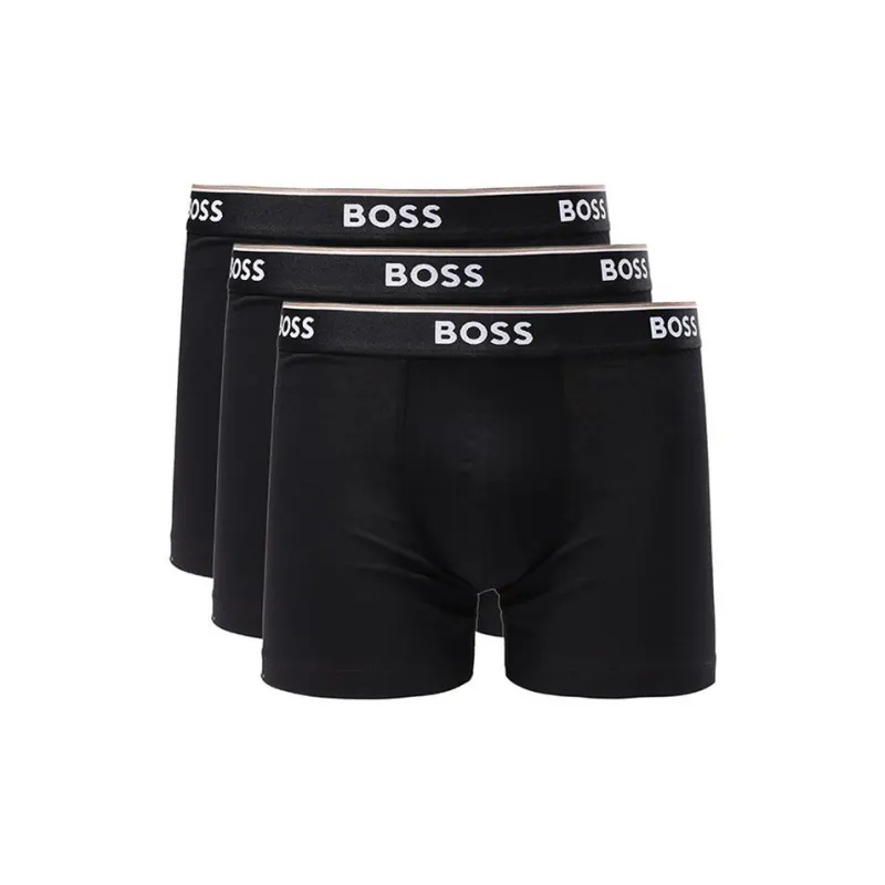 Boss Pack Of Three Logo waistband Boxer Briefs-0