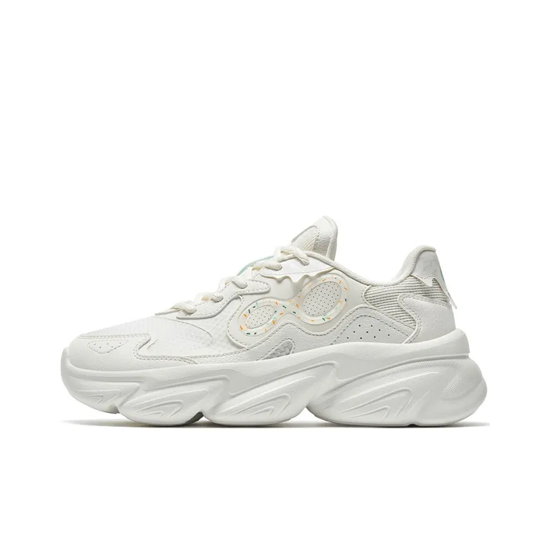 XTEP Claw Claw Shoes 2.0 Anti Slip Wear Resistant Low Top Sports Casual Shoes Women's Sail White-0